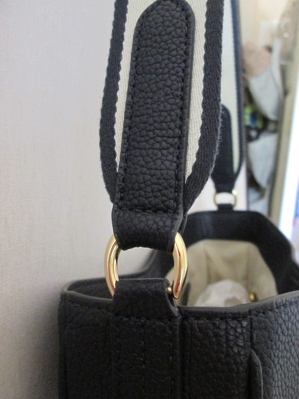 NWT Lauren Ralph Lauren Lauren Cameryn Navy Blue Pebbled Leather Cross-Body Bag gallery