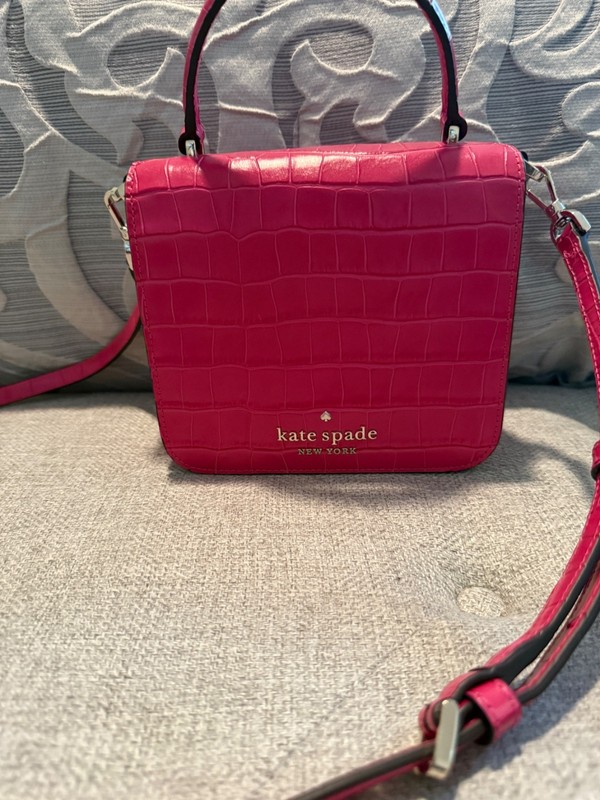 Kate Spade Square, Staci Top Handle Cross Body – Hot Pink!