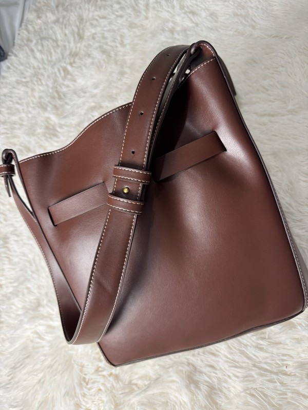 ZARA bags women new Knotted Top Stitched Bucket Bag gallery