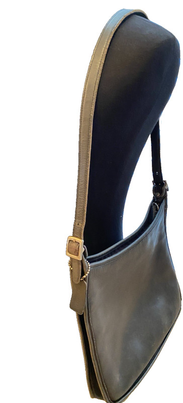 Vintage Coach M9D 9073 Leather Andrea Slim Hobo Shoulder Bag Mahogany Brown USA