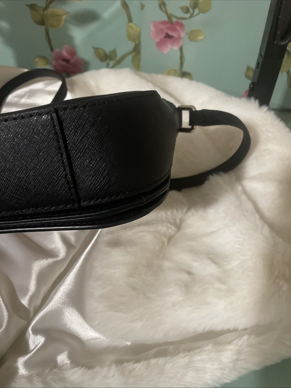 Kate Spade laurel Way Carsen Saffiano Leather Crossbody Shoulder Bag Pink & Blk gallery