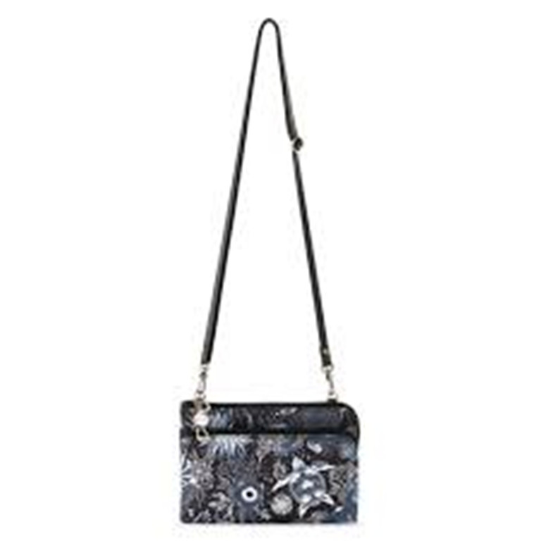Sakroots Women's Lucia Crossbody Gray Multi Floral Antique Silver gallery