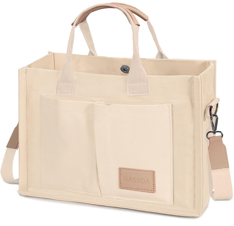 Tote Bags for Women Canvas Tote Purse Crossbody Bags with Pockets Top Handle