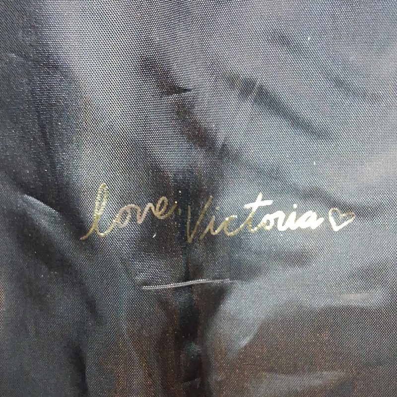 Victoria's Secret Large Black Multicolor Sequin Stripe Tote Bag for Women gallery