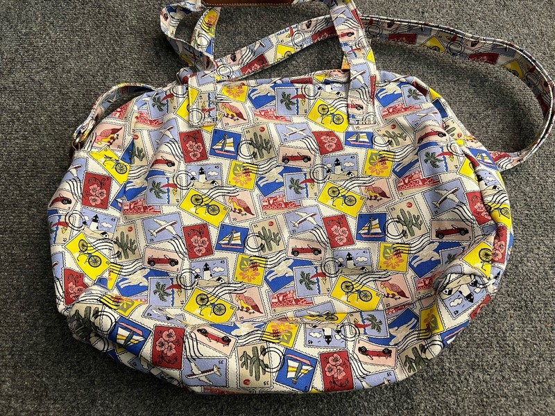weekender travel bag Time And True O/s Funky Whimsical Stamps