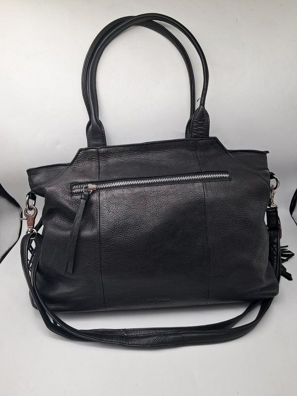 Day & Mood Black SHOULDER Crossbody Straps / Tassels- 100% Leather gallery