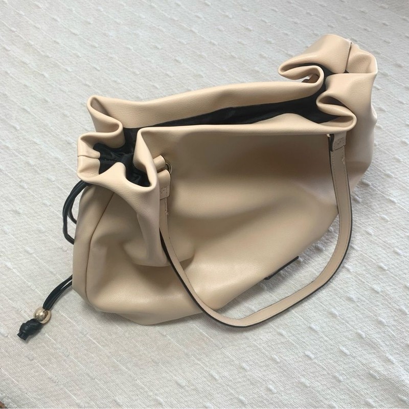 Victoria’s Secret 100% Polyurethane Solid Tan Shoulder Bag One Size gallery