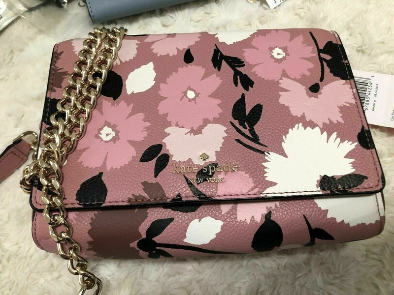 Kate Spade Mini Emelyn Gala Floral Briar Lane Chain Crossbody Shoulder Bag Pink gallery