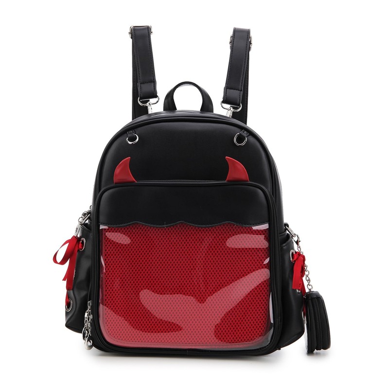 Ita Backpack Pin Display Multi-Purpose Women Backpack with Insert Gothic Desi…