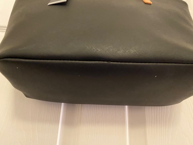 NAUTICA NWT $89 Signals Black Vegan Faux Leather Tote Bag Purse Shopper Carryall gallery