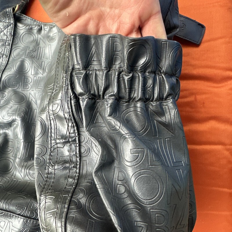 Billabong Trendy Faux Leather Large Purse Y2K 15” W x 12” H Cupholders Boho AA gallery