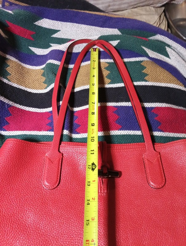 Longchamp Large Roseau Leather Tote France gallery