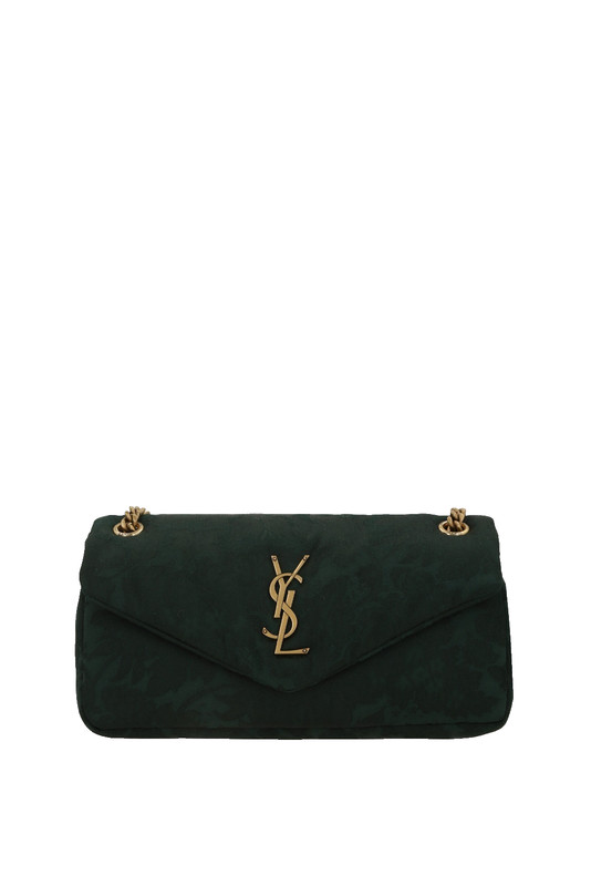 Saint Laurent Calypso Small Green Shoulder Bag New