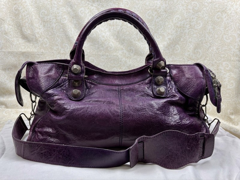 Balenciaga Ultraviolet Giant 21 City Bag Lambskin Original Dust Bag XL Purple gallery