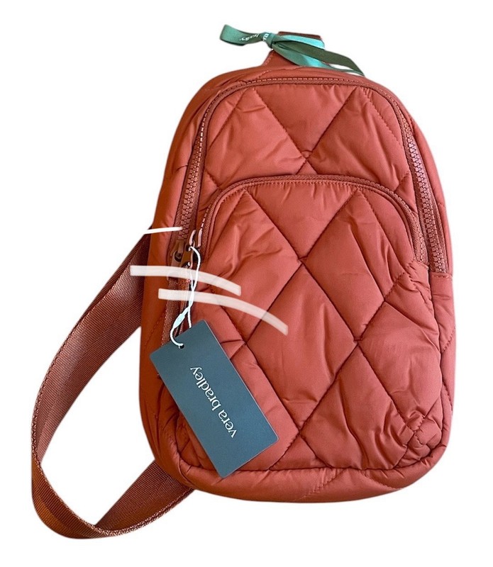 NWT Vera Bradley Featherweight Lorman Sling Backpack Potter’s Clay