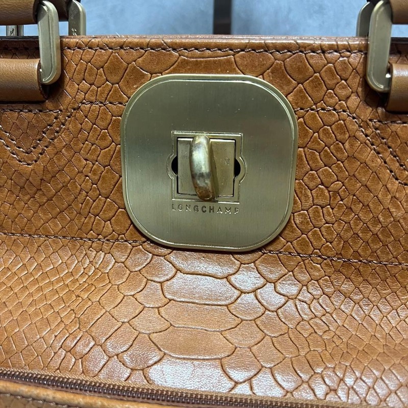 Longchamp Croco Embossed Python Leather 2-Way Shoulder Bag gallery