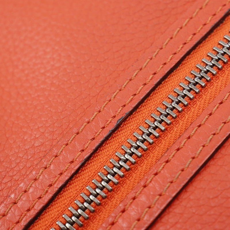 CELINE Luggage Handbag Micro shopper Red/Orange leather Women gallery