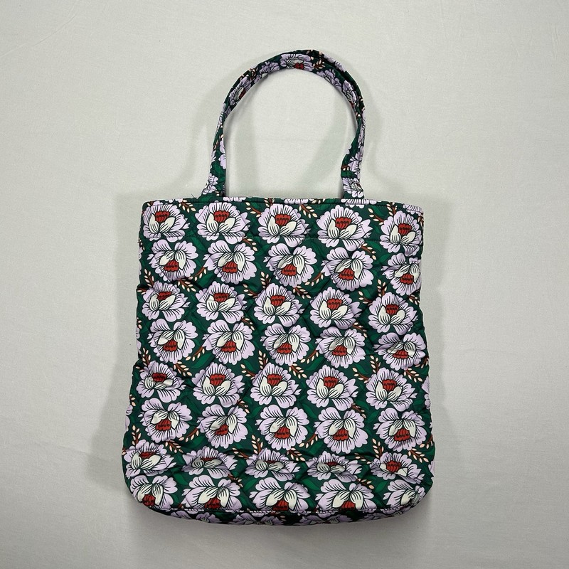Vera Bradley Ultralight North South Tote Lotus Sea Moss Adjustable Strap 17L