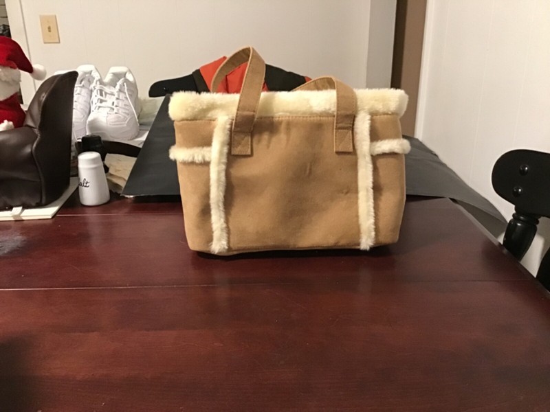 2000s Brown Feaux Fur Purse