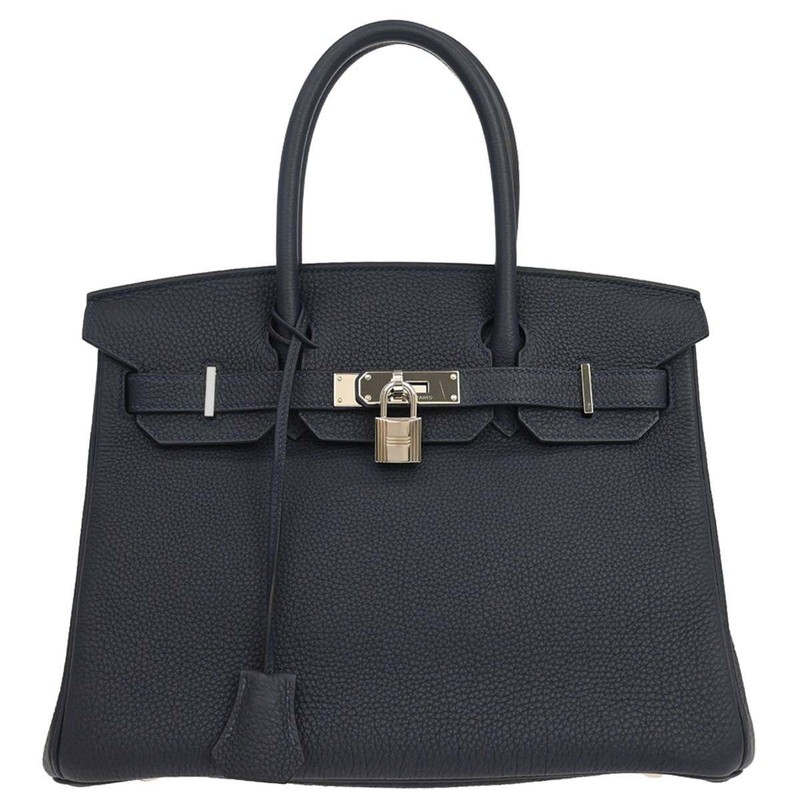 Hermes Blue Nuit Togo Birkin 30 Handbag AIS382 167209
