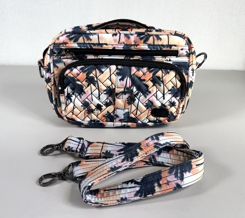 LUG Carousel Convertible Crossbody, NEW Shoulder, Belt Bag, Palm Sunset