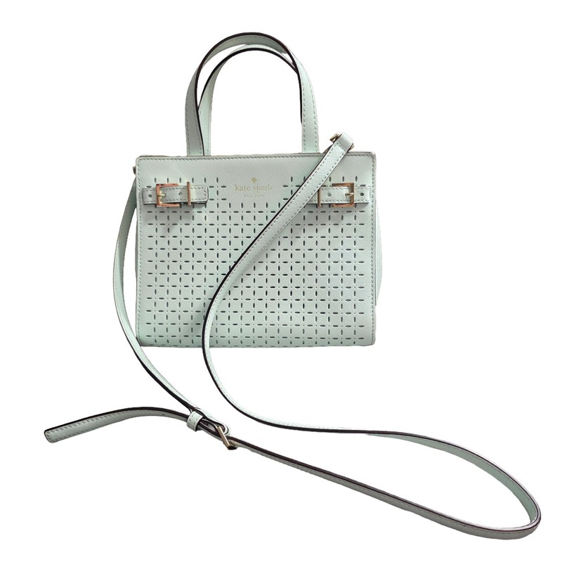 Kate Spade Light Mint Green Purse In Great Condition Zip Pocket & Slip Pocket
