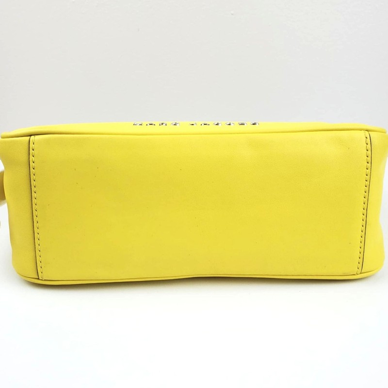 Marc Jacobs Calfskin Tempo Baguette Shoulder Bag Purse Meadowlark Yellow NEW gallery