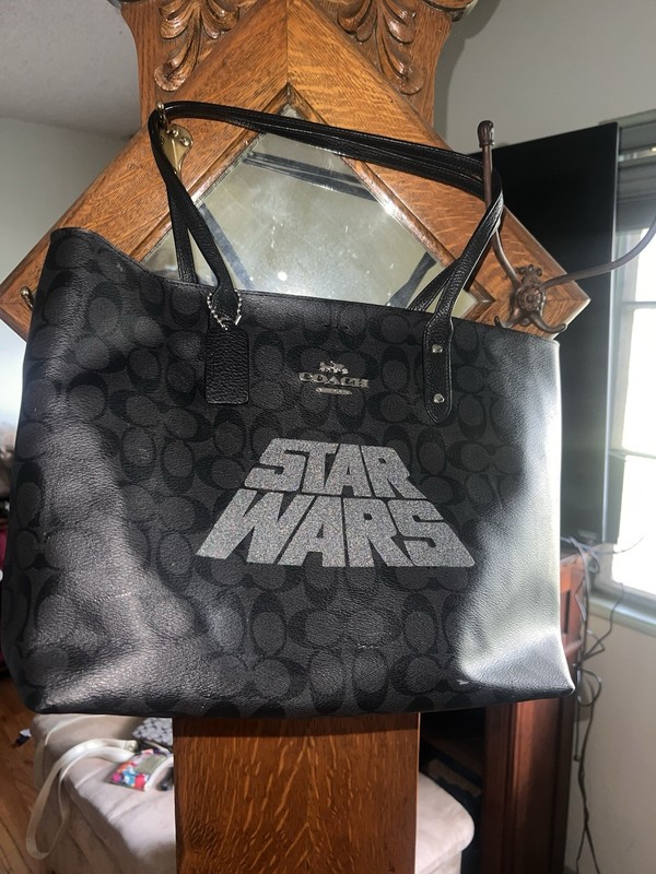 Coach Black Star Wars Signature Canvas Tote. Limited Edition version