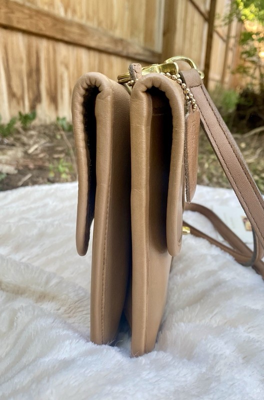 Vintage Coach Leather Twin Clutch -Shoulder Bag NYC Factory Made - Style 9380 gallery