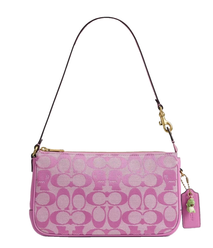Coach x Brain Dead Plaza Bag Signature Jacquard Fuchsia Shoulder CER42 New