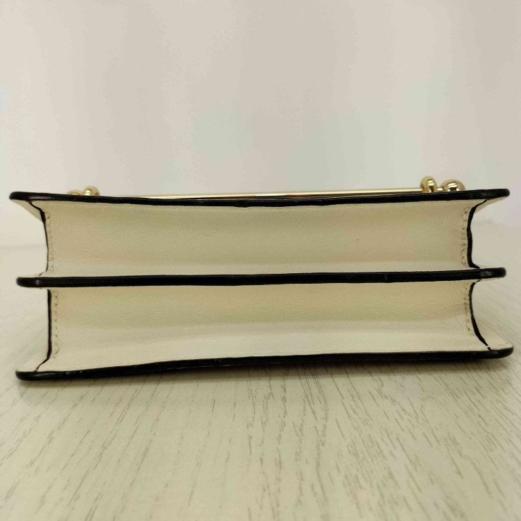 STRATHBERRY Handbag Eastn West Stylist Vanilla Check Leather Women Used JAPAN gallery