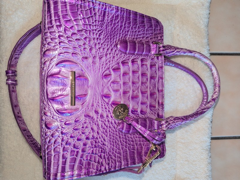 BRAHMIN Cami Satchel Lilac Essence Melbourne