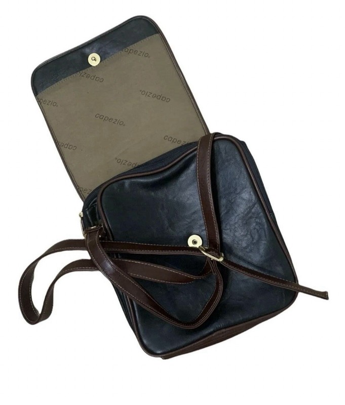 Vintage Capezio crossbody Leather Handbag Green Purse gallery