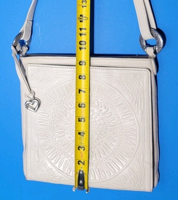 Brighton Ferrara Tunisia White Fiona Front Medallion Crossbody Bag gallery