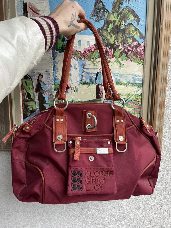 Vintage Y2k George Gina & Lucy Multipocket Techwear Bag