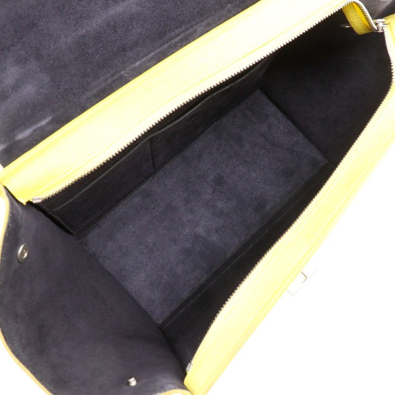 CELINE Trapeze Small Handbag 174683 yellow Calfskin Women gallery