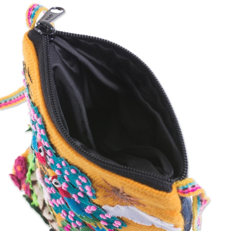 Colorful Cotton Blend Appliqué Crossbody gallery