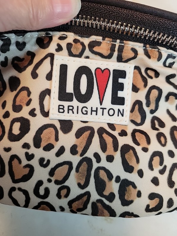 Brighton Fanny Pack Collectibles Love Wild Cat Leopard Belt Bag Shoulder Sling gallery
