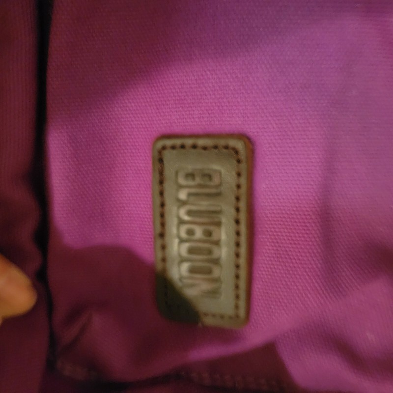 Purple Backpack with Flap Top and Adjustable Drawstring, Zippered Compartments gallery