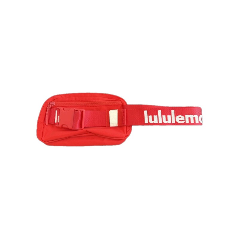 Lululemon Employee Educator Everywhere Red Belt Bag Bold White Logo Crossbody