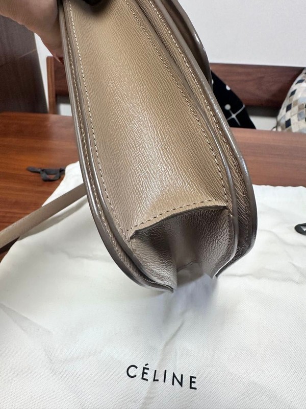 Celine Classic Box Bag Beige Leather 9.1in x 7.5in x 1.6in var 53cm gallery