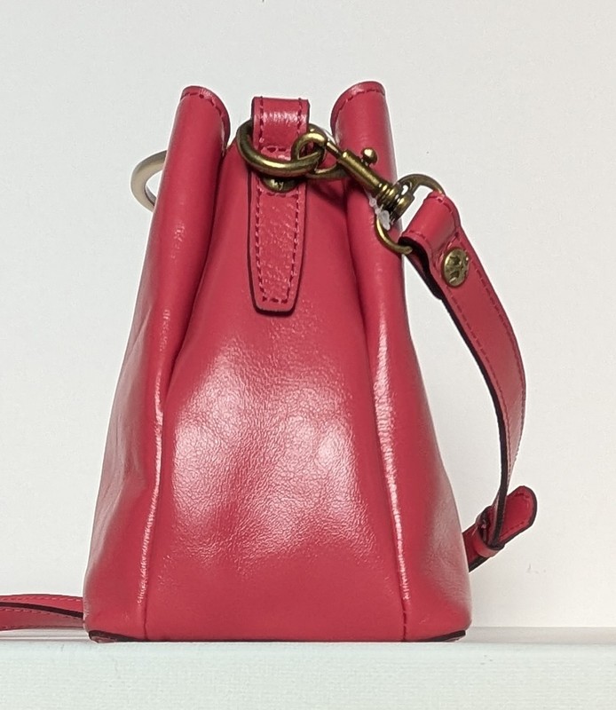 Patricia Nash Empoli Leather Satchel Crossbody Bag Passion Pink NWT Shoulder Bag gallery