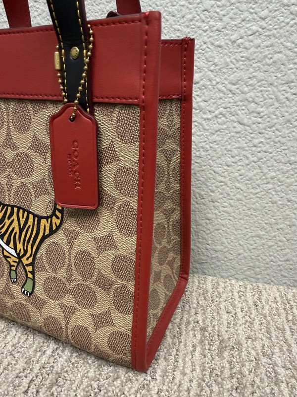 Coach Lunar New Year Rexy Tiger Print Small Field Tote 22 gallery
