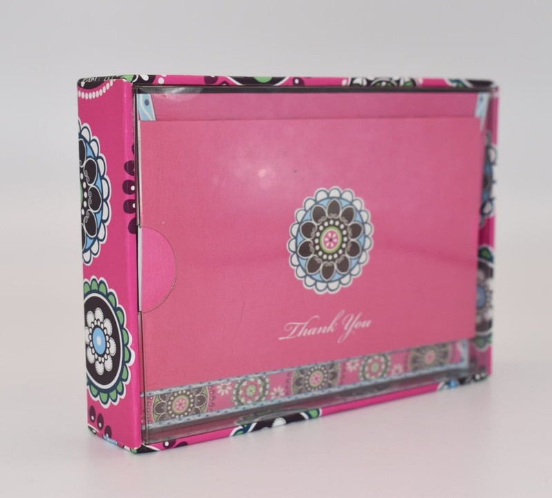 Vera Bradley “Thank You” Cards – Set of 10 in Cupcake Pink