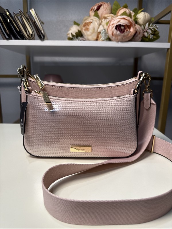 NEW Kate Spade Duet Satin Sequin Crossbody