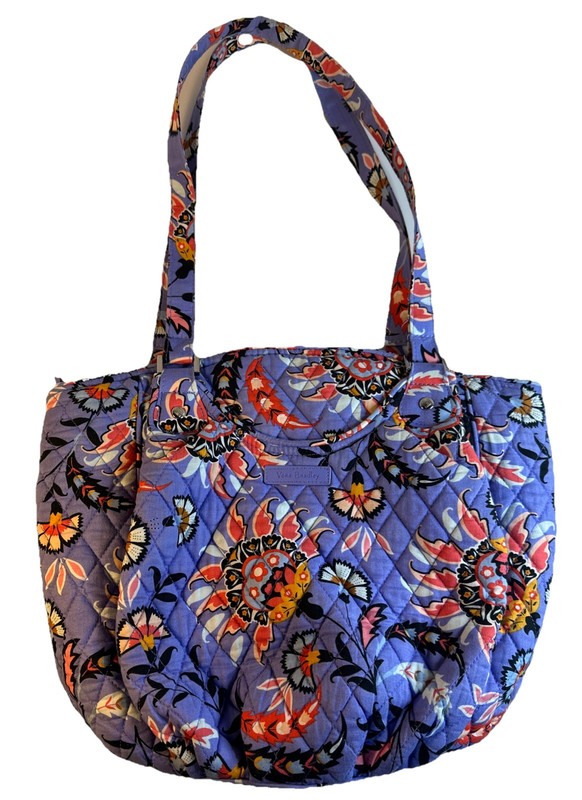 Vera Bradley Glenna Purse Mural Garden Shoulder Bag