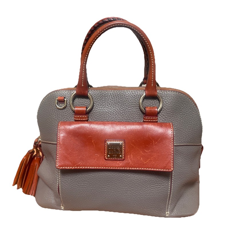 Dooney & Bourke Aubrey Satchel Purse Bag Elephant Gray – Missing Shoulder Strap