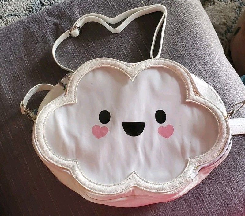 CUTIE CLOUD ITA BAG/BACKPACK Robo Roku-vegan Leather LG 10”x14” anime