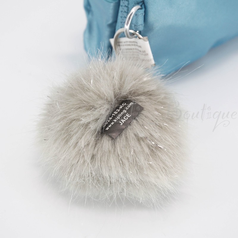 Kipling Chap Pen Case Makeup Accessory Pouch Polyamide AC7373 Aqua Tides Metalic gallery