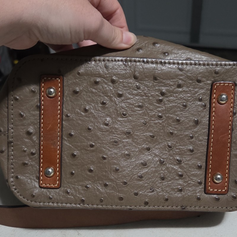Dooney & Bourke Ostrich Embossed Leather Drawstring Bag & Continental Wallet Set gallery